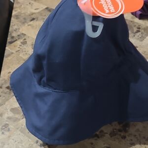 Wonder Nation Girl / Boy Blue UPT 50+Strap Sun Hat NWT .one Size